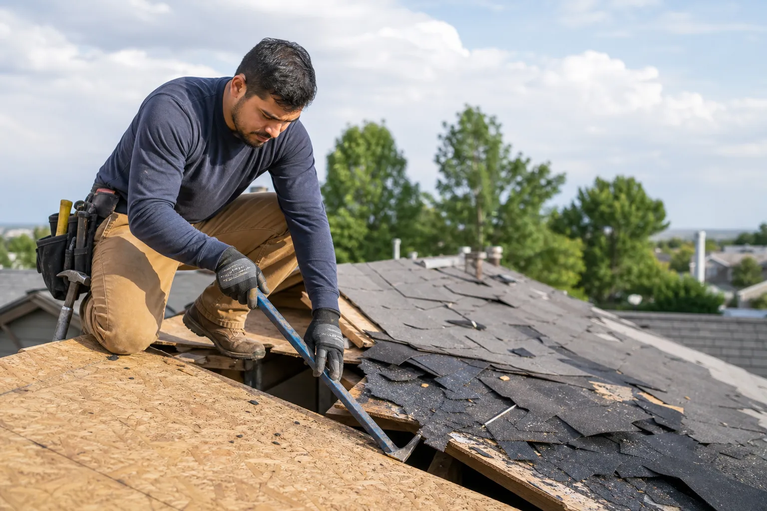 Roof deck repair