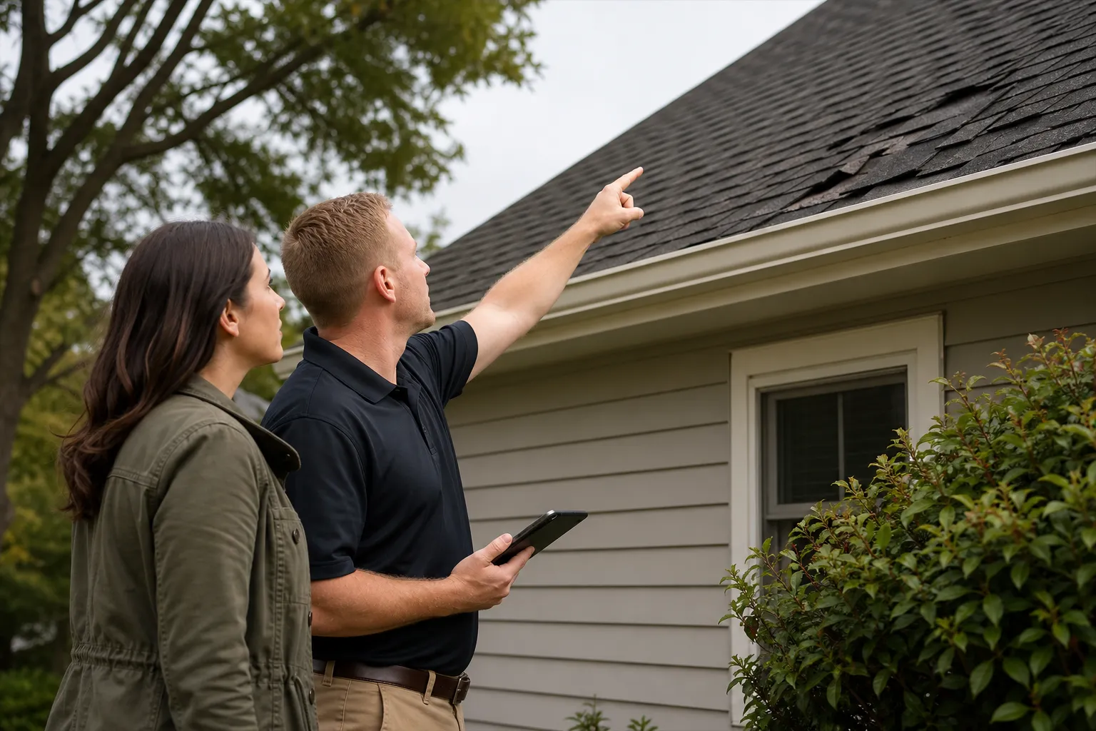 Get wind-damaged shingles checked fast