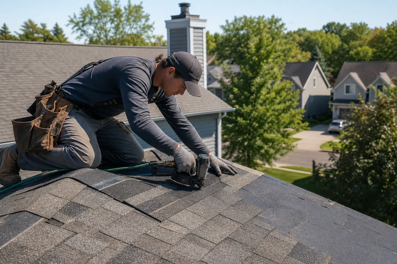 Shingle installation that solves the next-step problem
