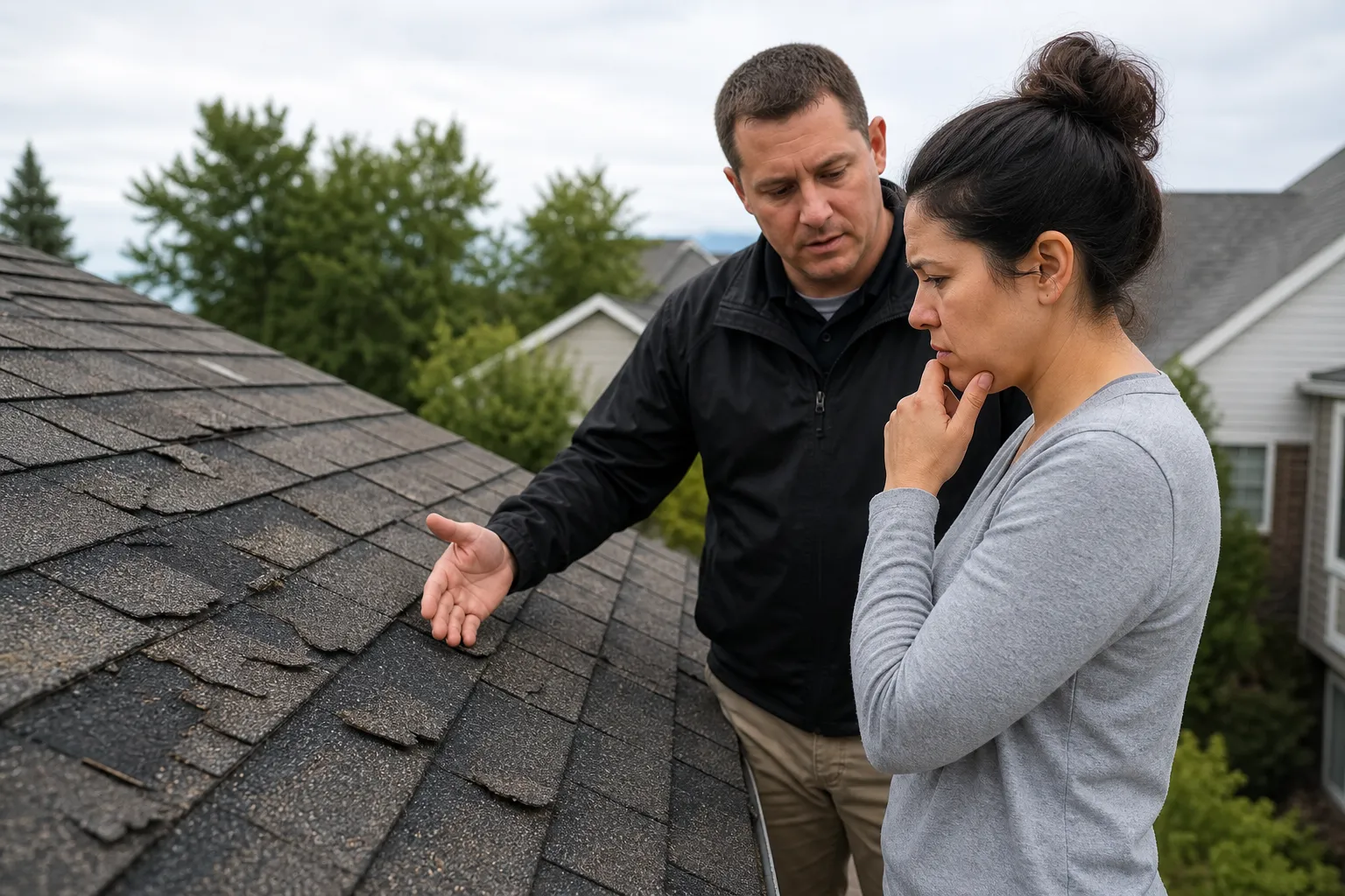 Widespread shingle failure