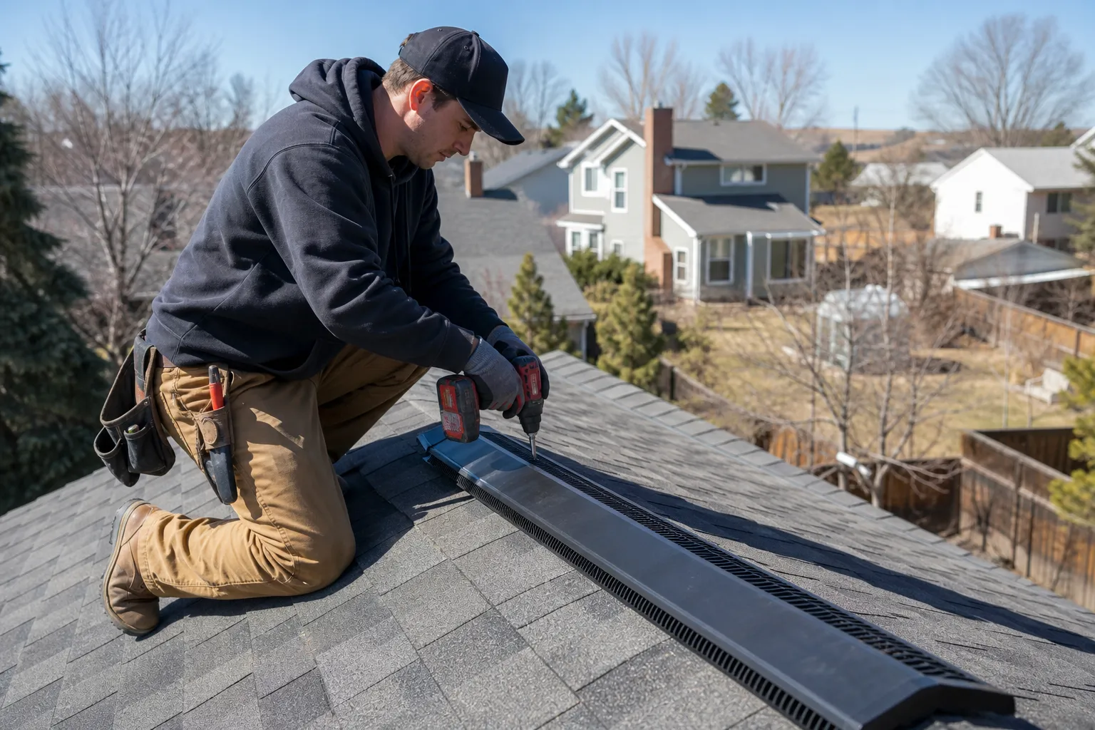 Restore airflow at the roofline