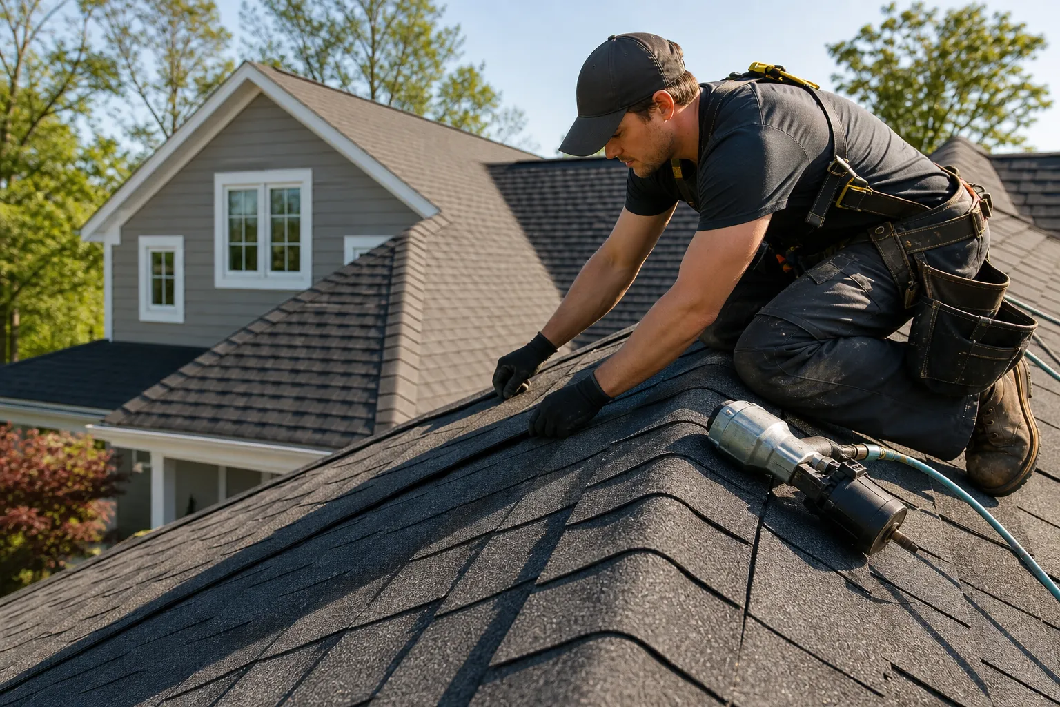 Architectural shingle installation