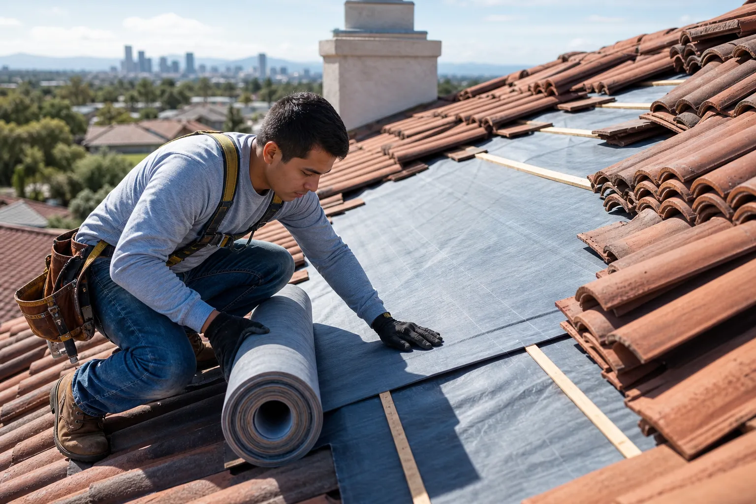 Protect the roof beneath the tile