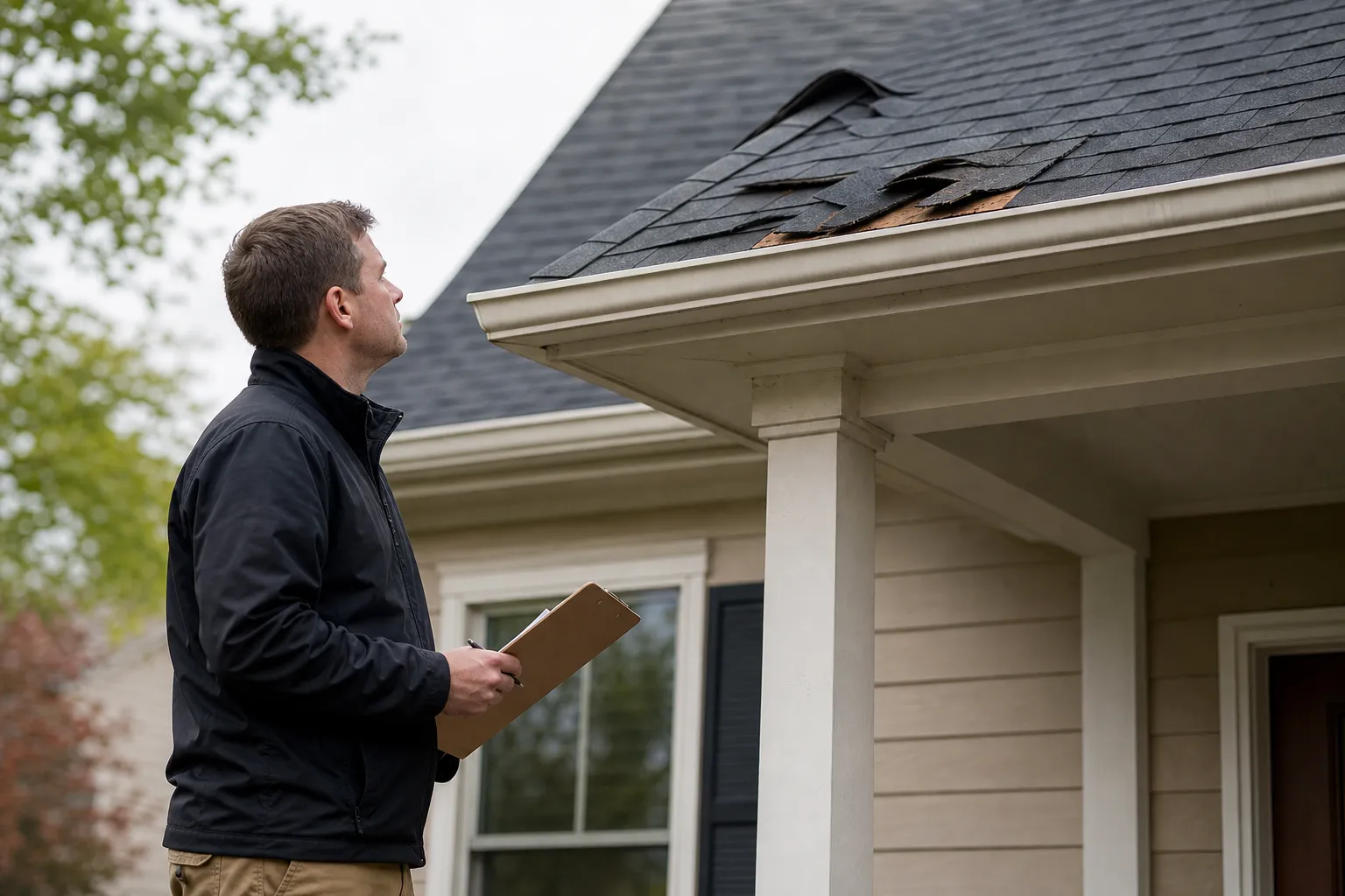 Suspected roof damage