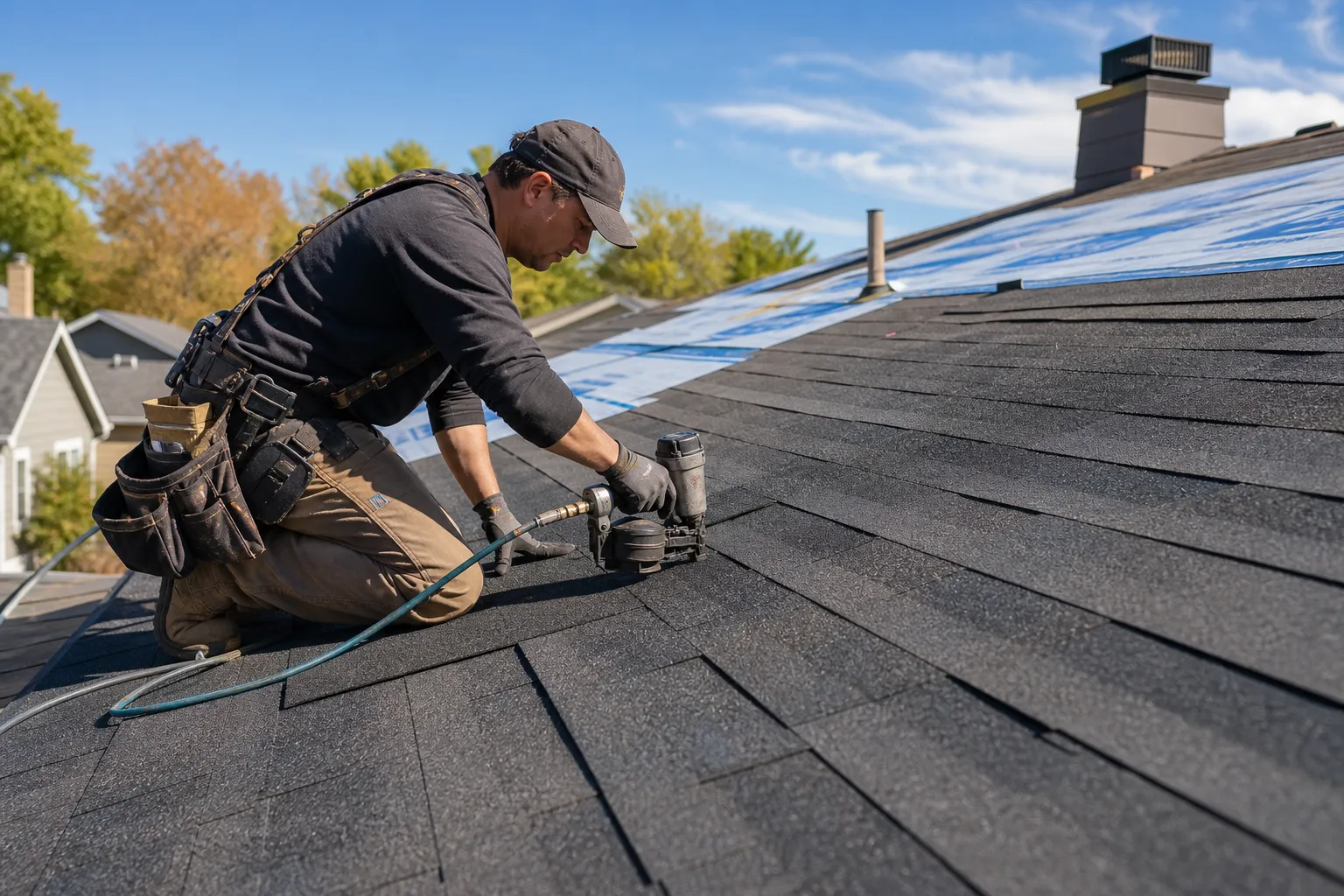 Shingle installation