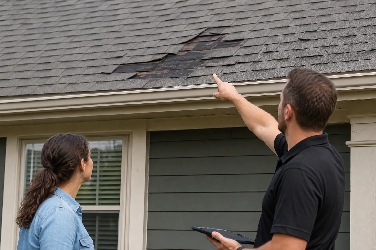 Help for blown-off shingles