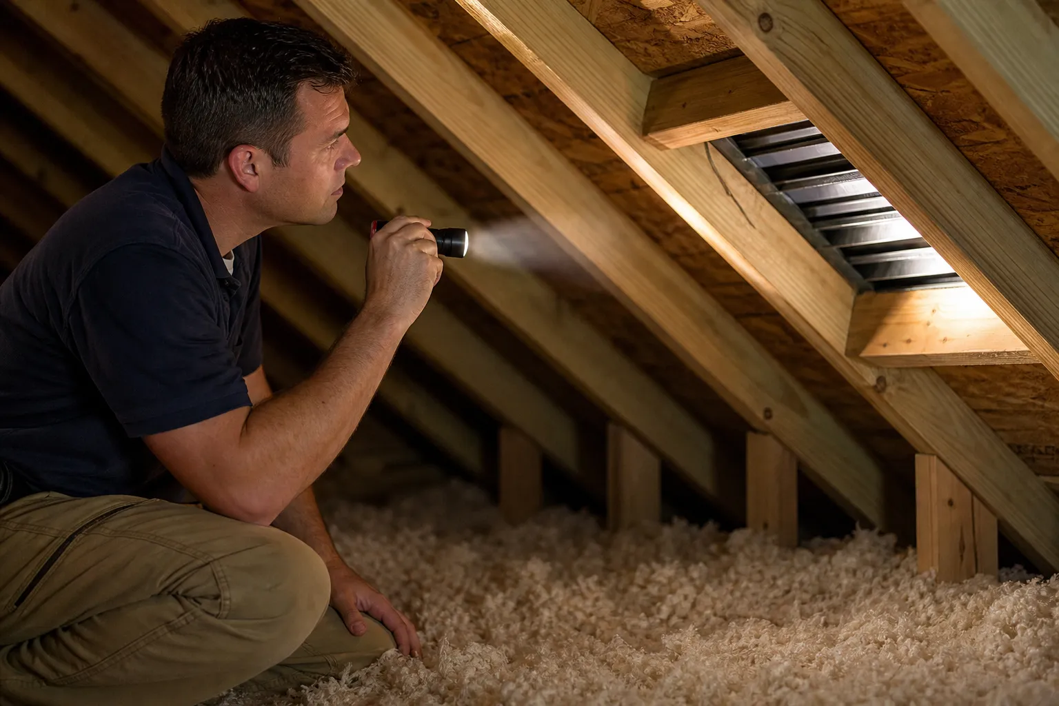 Cool down an overheated attic