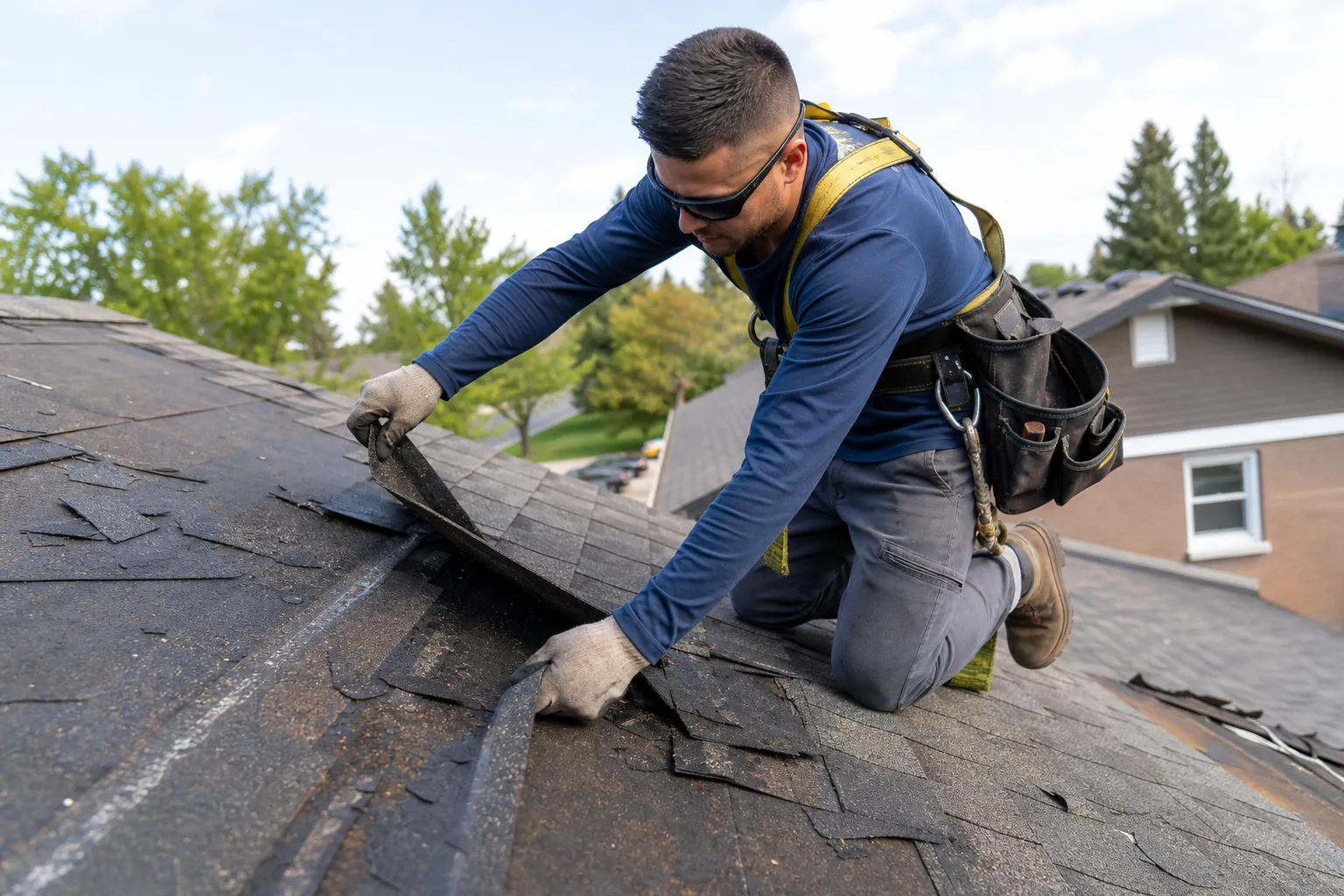Replace worn shingles before trouble spreads