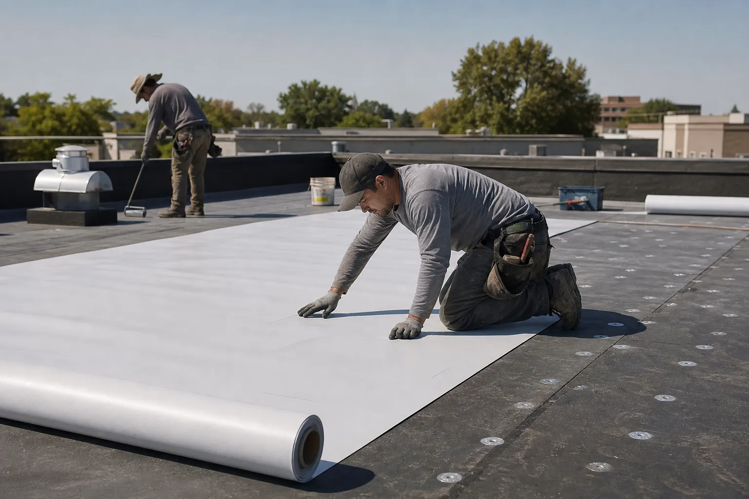 Replace a failing flat roof
