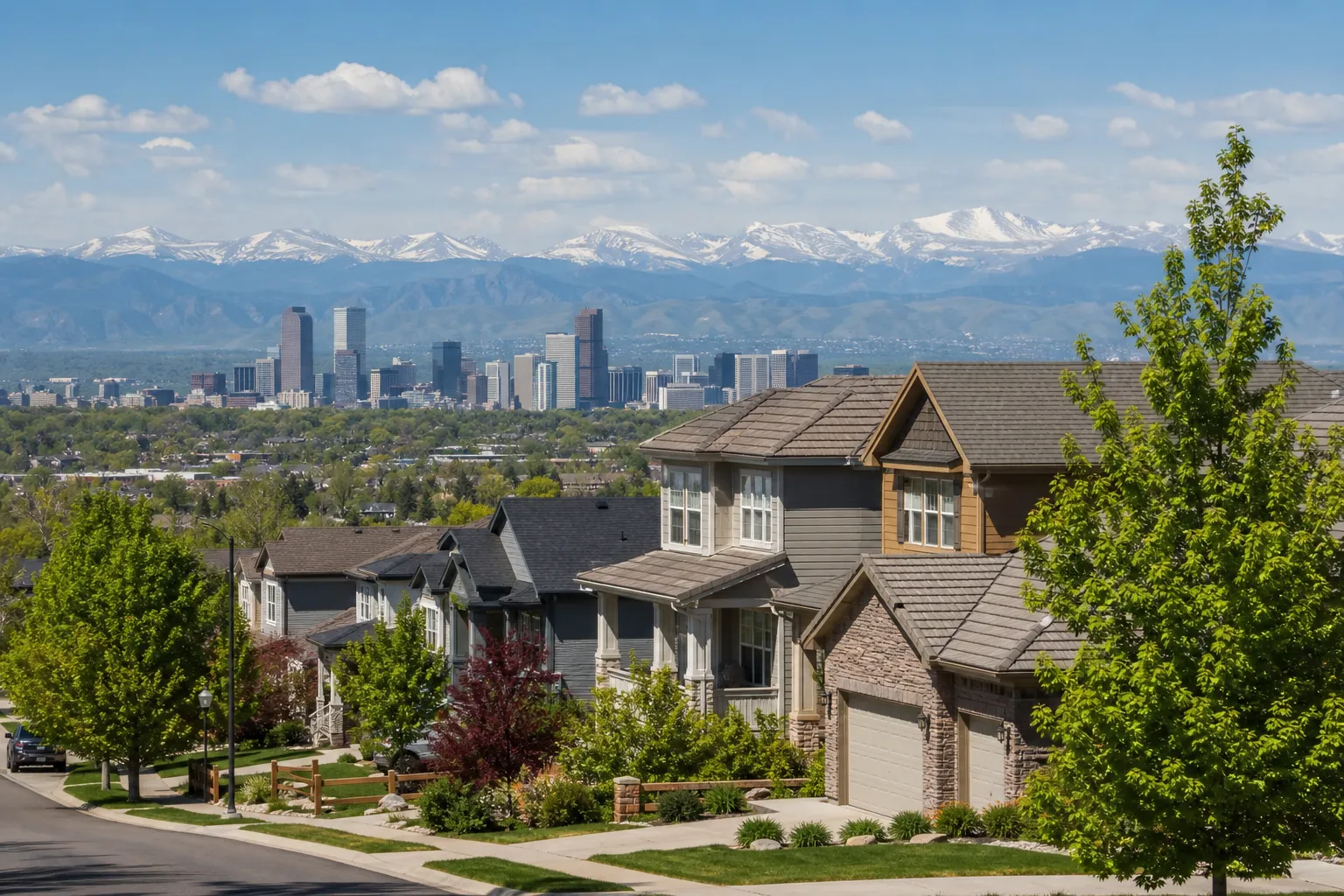 Residential neighborhood in our service area