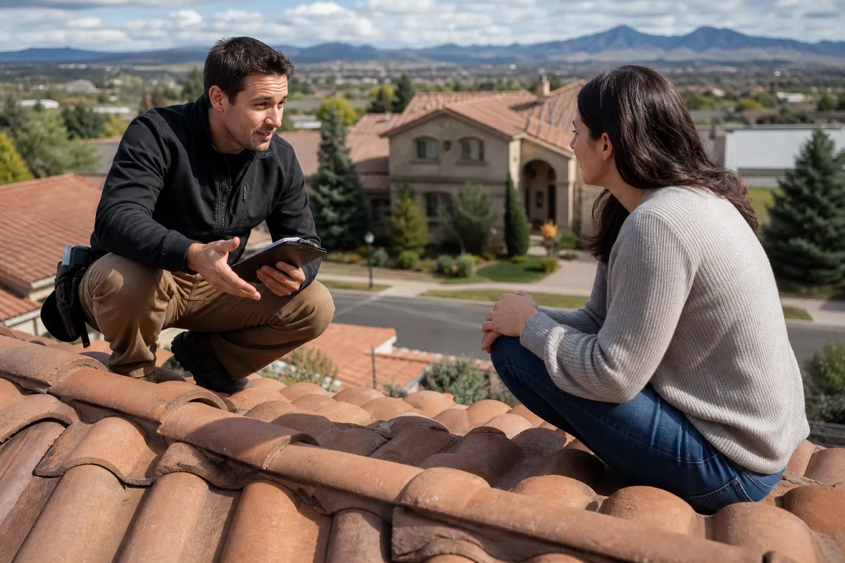 Tile roofing with clear scope upfront