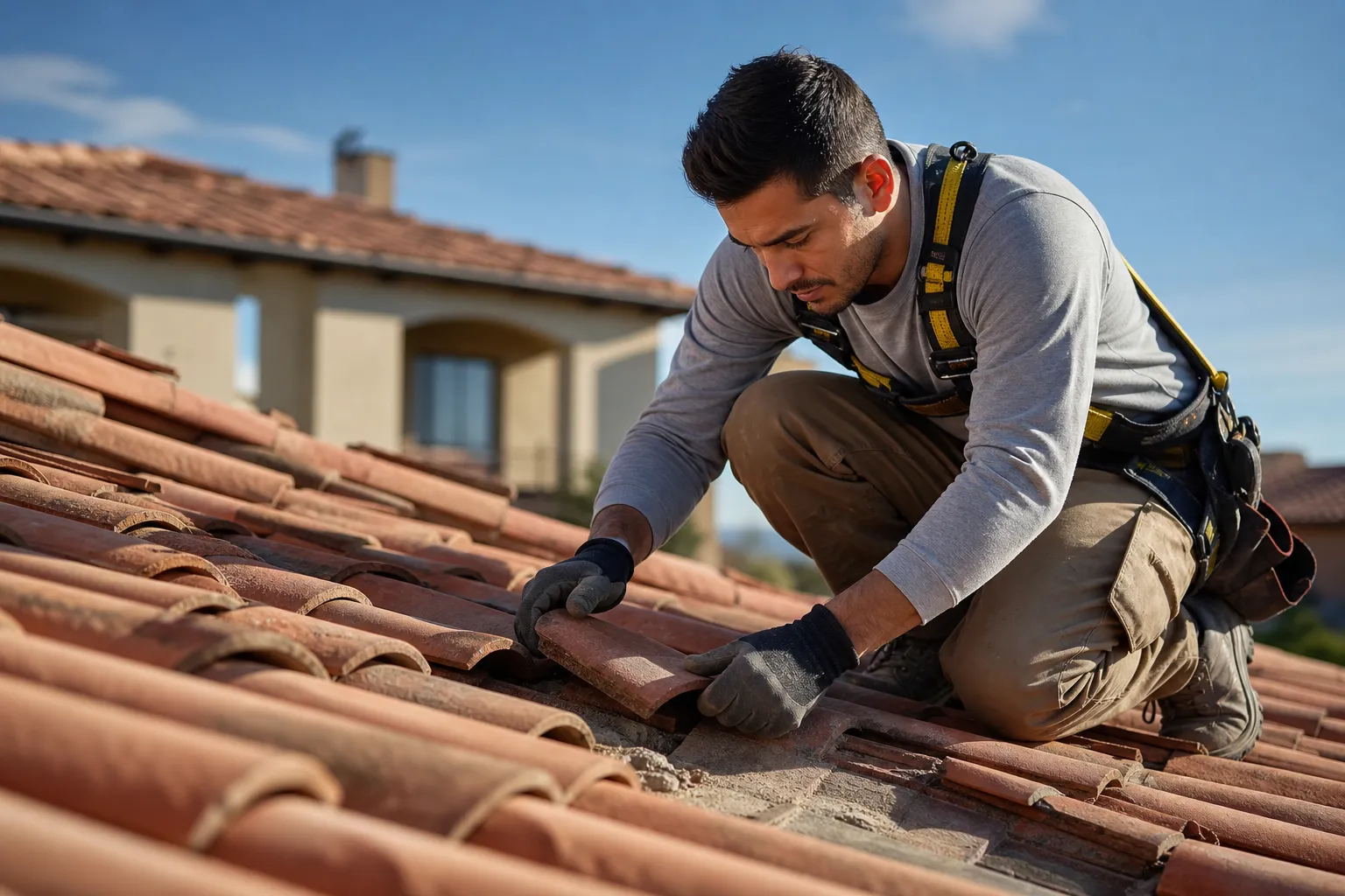 Tile roof repair